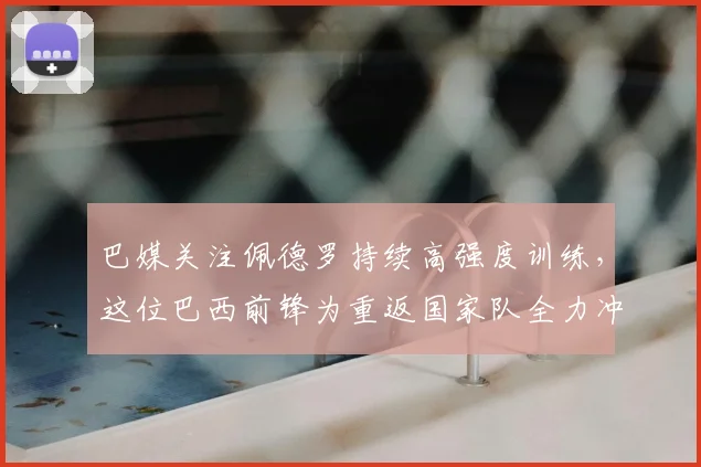 巴媒关注佩德罗持续高强度训练，这位巴西前锋为重返国家队全力冲刺